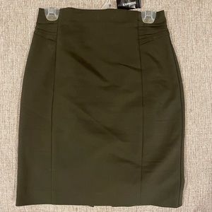 EXPRESS Army Green Pencil Skirt - Size 4